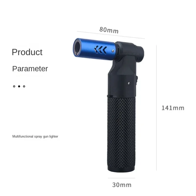 HONEST Gas Lighter Jet Butane Cigar Lighter Windproof Kitchen Tube Barbecue Metal Jewelry Welding Lighter Outdoor Gadgets ForMen 6