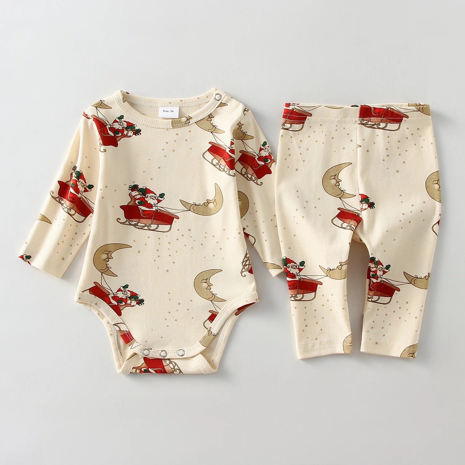 Christmas Kids Baby Boy Girl Clothing Children Print Long Sleeve Top + Pants Kids Baby Homewear Pajamas Suits