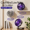 2024 New 5000mAh Rechargeable 3IN1 Multifunctional Portable Fan Wall Mounted Fan 90° Folding Fan 4 Gears With Warm Night Light 4
