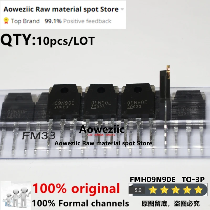 

Aoweziic 2021+ 100% New Imported Original 09N90E FMH09N90E TO-3P MOS Field Effect Transistor 9A 900V