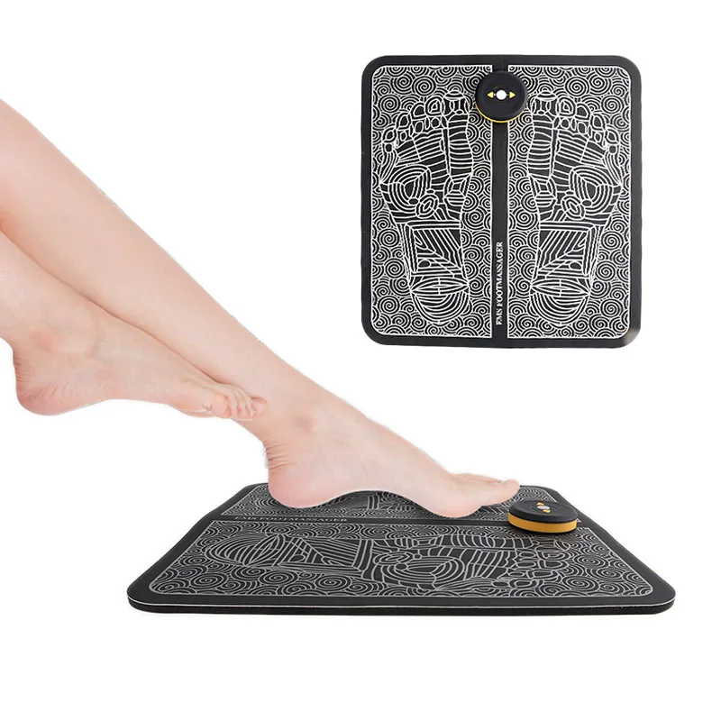 Foot Massager Pad Folding Portable Electric Massage Mat Foot Stimulator