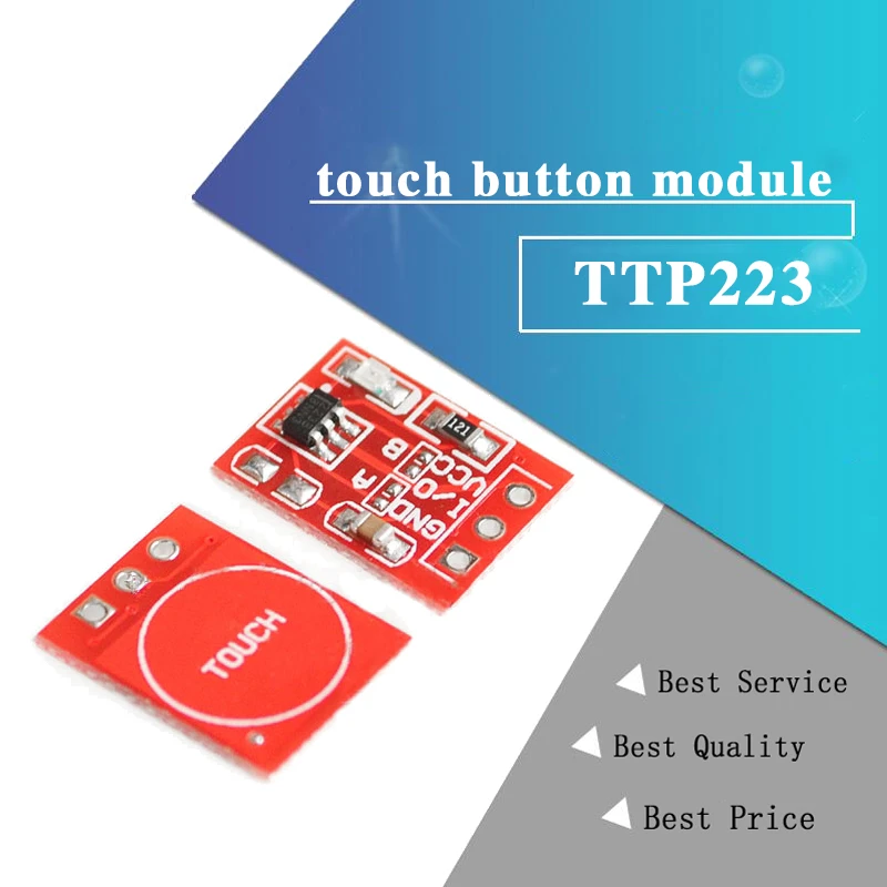 10pcs/lot New Ttp223 Touch Button Module Capacitor Type Single Channel ...
