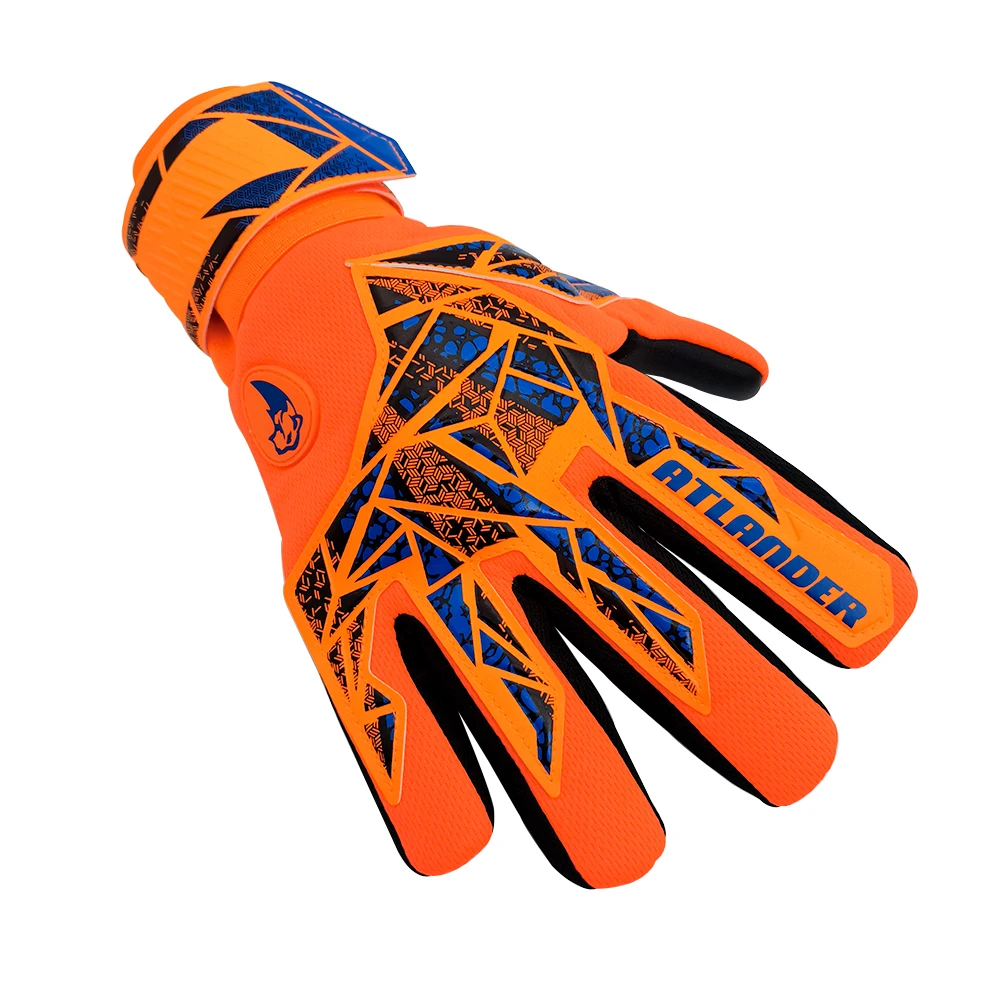 Torwarthandschuhe für Kinder und Erwachsene, rutschfest, Latex, Fußball, hochwertiger Fußball, starker Griff, Match-Training, Handschlaufe, Torwarthandschuh – Detail 15