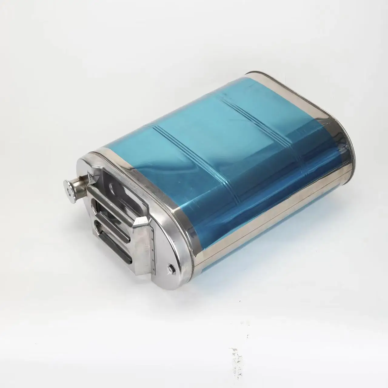 Gasoline Drum Three-handle Stainless Steel Oil Drum Portable with Bleed Valve Spare Gasoline New