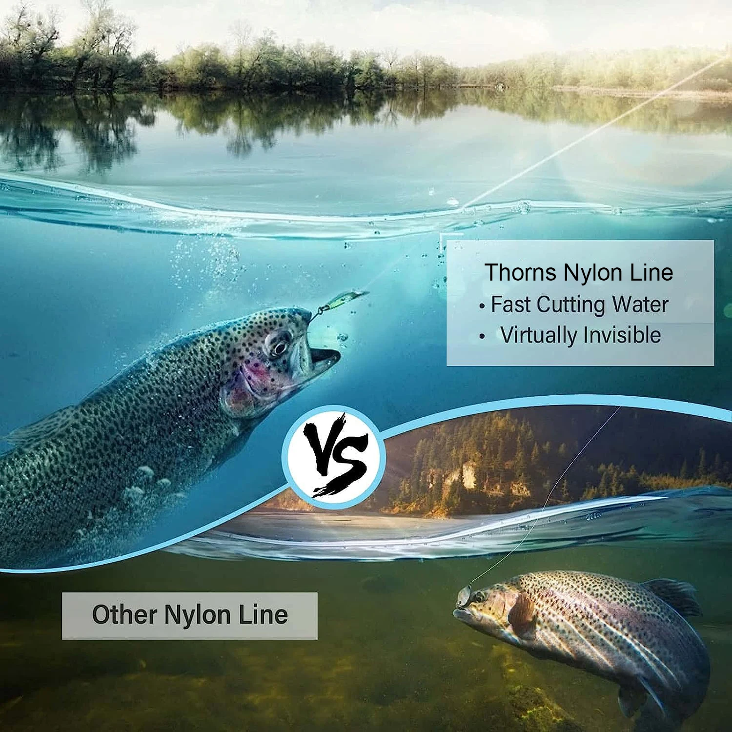 ThornsLine 1000M Nylon Fishing Line Super Strong Fluorocarbon Japan Monofilament 500M Nylon Fishing Line 3000M saltwater Pesca fishing line
