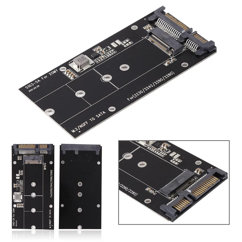 B Key M.2 NGFF SSD���� 2.5 ��ġ SATA ������ ����� ī��, 2230-2280