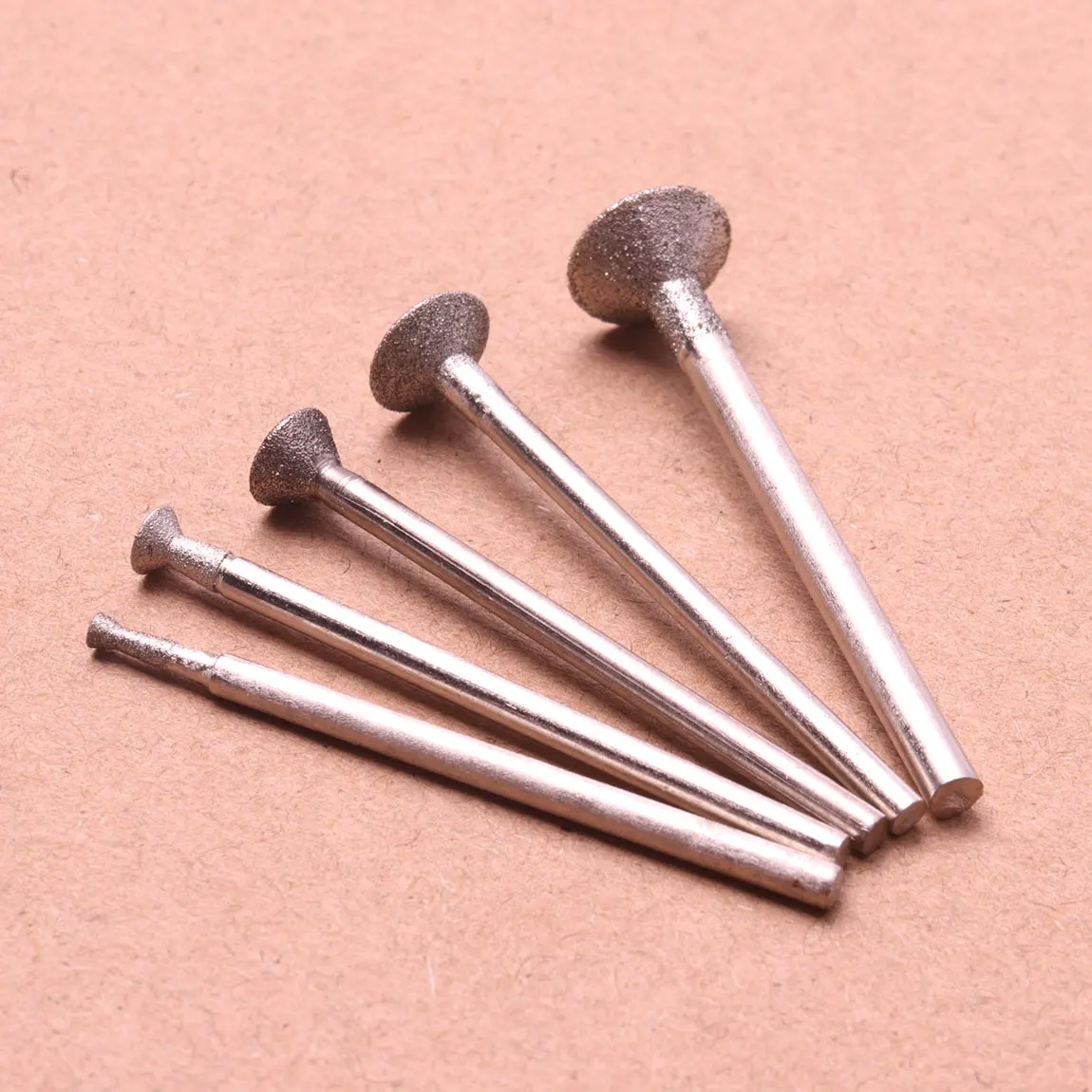 20Pcs Diamond Abrasive Burr Grinding Bits Abrasive Head for Stone Jade Carving Polishing Engraving Tools Dremel Accesories