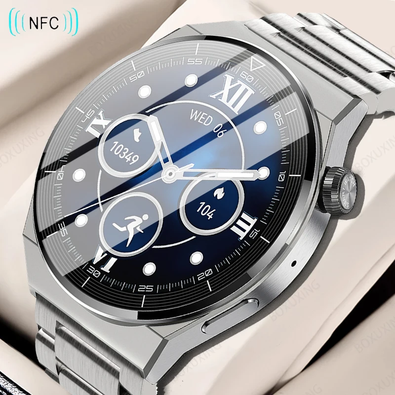 2023 NFC Smart Watch Men GT3 Pro AMOLED 390*390 HD Screen Heart Rate  Bluetooth Call IP68 Waterproof SmartWatch For Huawei Xiaomi