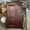 Front Door Residential Exterior Security Single Explosion Fireproof Cast Aluminum Steel Door 2