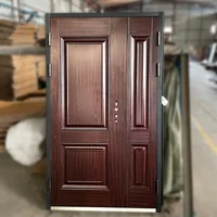 Front Door Residential Exterior Security Single Explosion Fireproof Cast Aluminum Steel Door 2