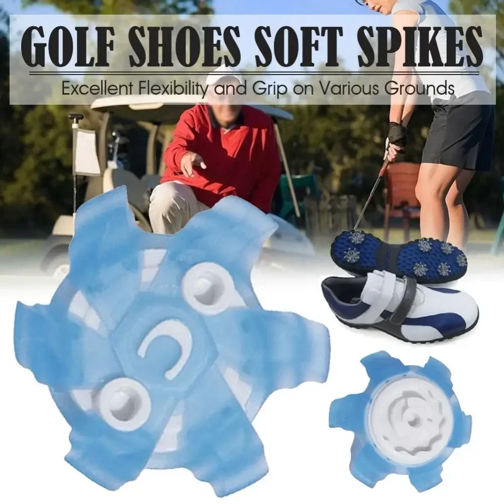 15Pcs Golf Shoes Soft Spikes Turn Fast Twist Screw Pins Cleats Accessories Golf Club Training