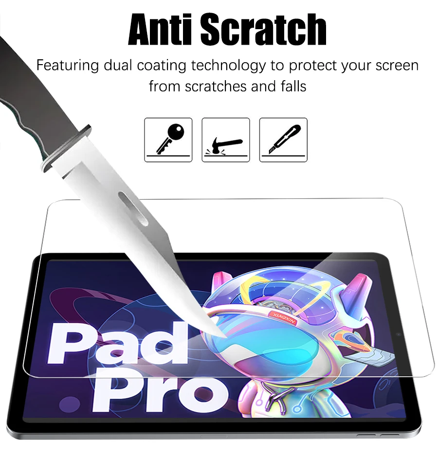 2PCS Tempered Glass Screen Protector for Lenovo TAB M10 2nd 3rd Plus M9 M8 Y700 Legion P11 Pro Xiaoxin Pad Tablet Accessories