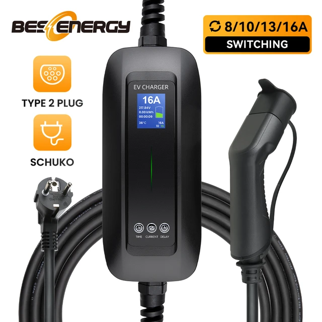 Chargeur de voiture portable pour voiture électrique EV/PHEV AC