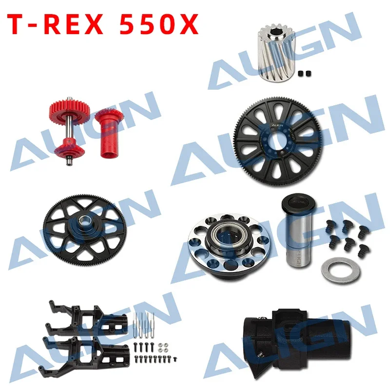 Allineare T-Rex 550X Pignone Motore Ingranaggio Elicoidale 16T Cnc Filettatura Inclinata Ingranaggio Di Trasmissione Principale/112T Set Di Parti Di I