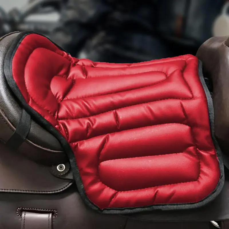 Horse Saddle Pad Western Saddle Pad PU Leather Shock Absorbent Equestrian Riding Equipment And Accessories Waterproof Motorcycle