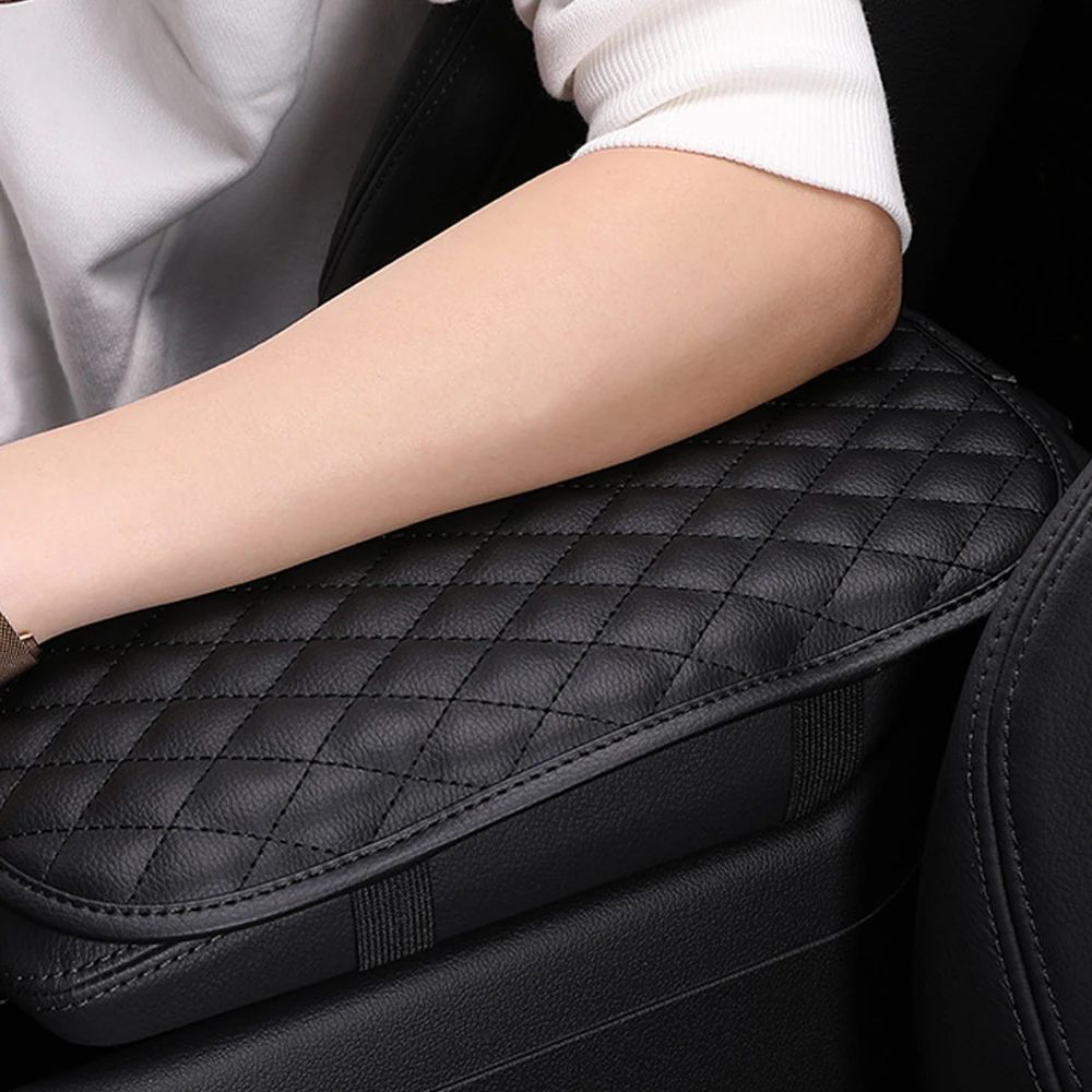 1Pc Leather Car Interior Universal Center Armrest Glove Personalized Fashion Armrest Pad Universal Anti Slip Armrest Pad Cover