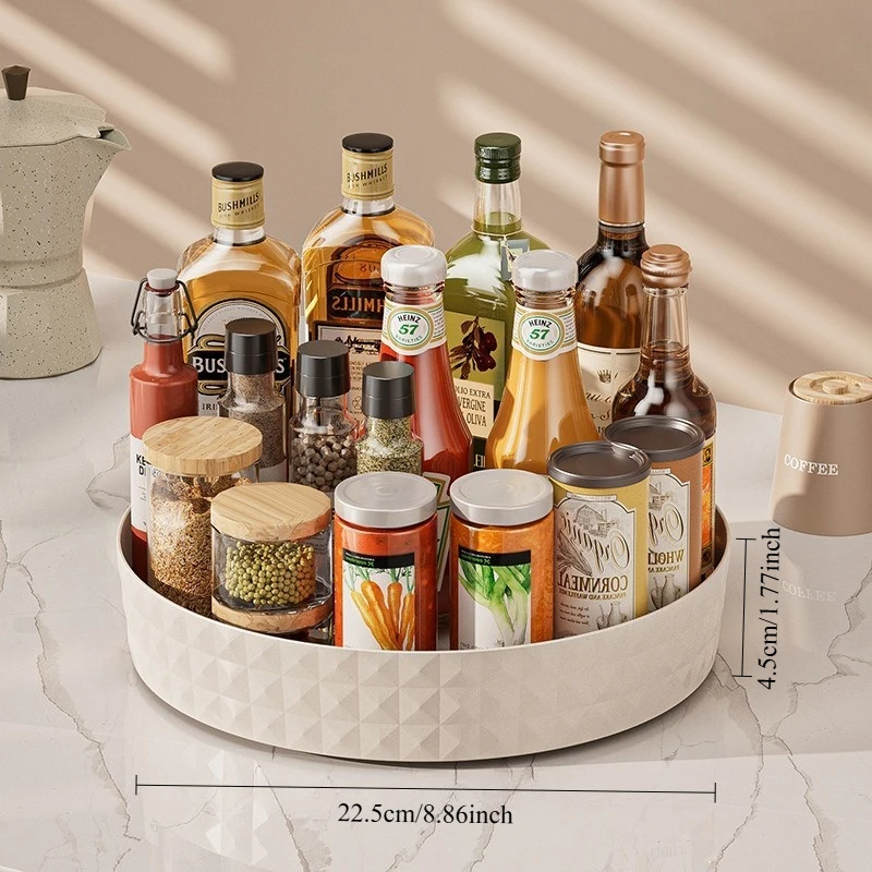 1PC Multi Functional Household Kitchen Rotating Seasoning Storage Rack, Storage Container, Seasoning Storage