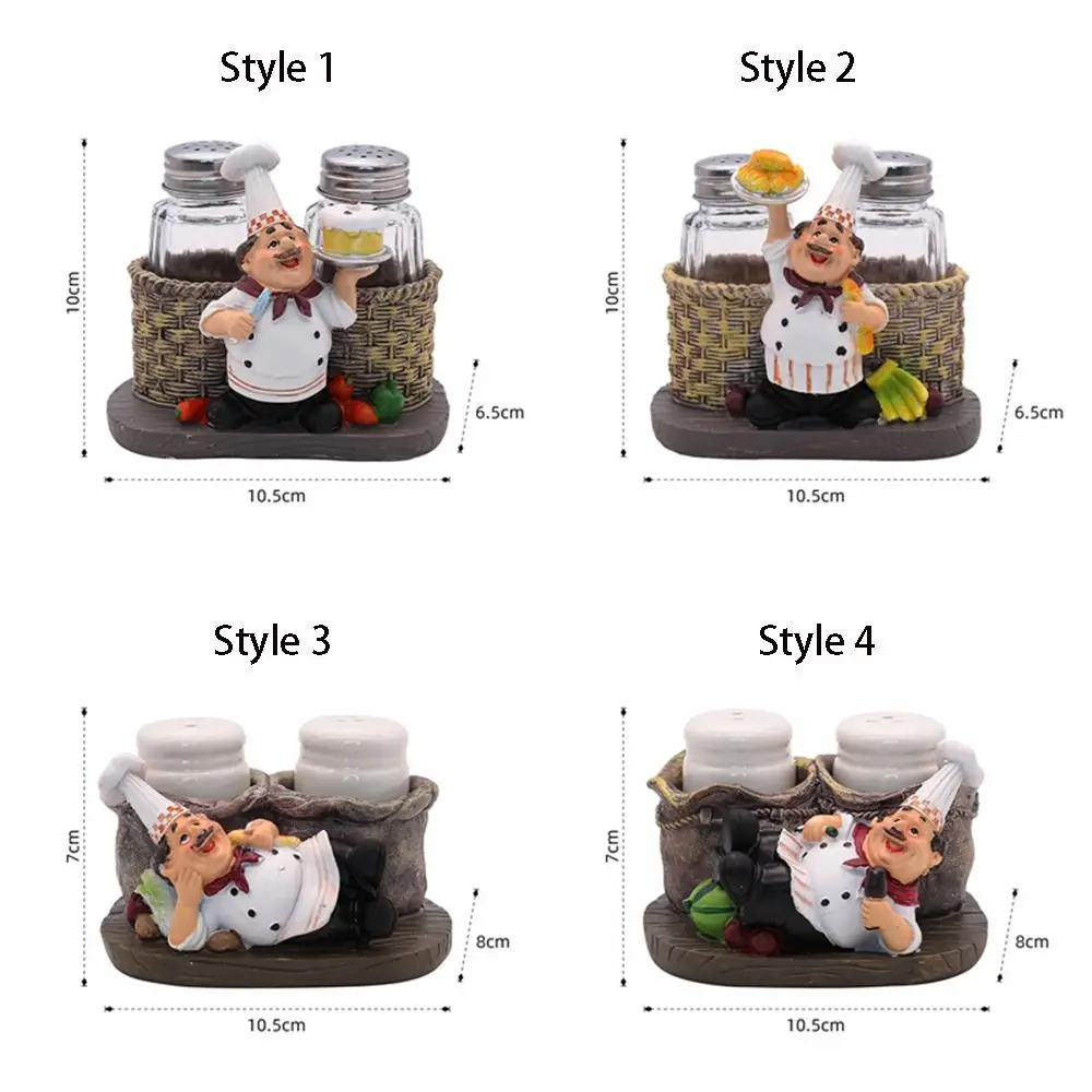 Craft Resin Seasoning Jar Retro Unique Powder Bottle Exquisite Creative Storage Can Hotel 6