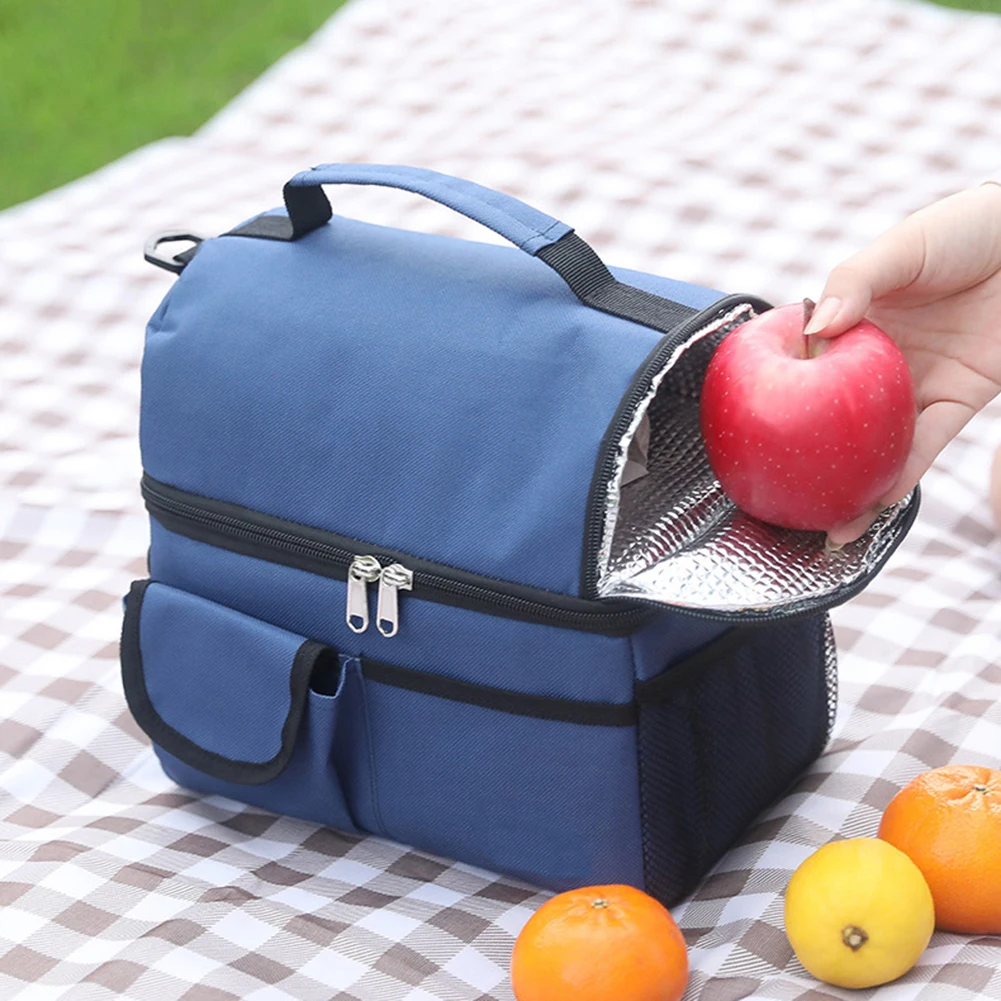 Camping Thermo Rucksack Kühltasche wasserdicht Oxford Stoff Picknick korb  isolierte Tasche Lunchbox Strand kühler Picknick-Set - AliExpress