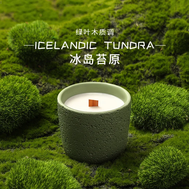 

Свеча из исландской тундры для ароматерапии для дома и дома, долговечная Подарочная коробка для ароматерапии