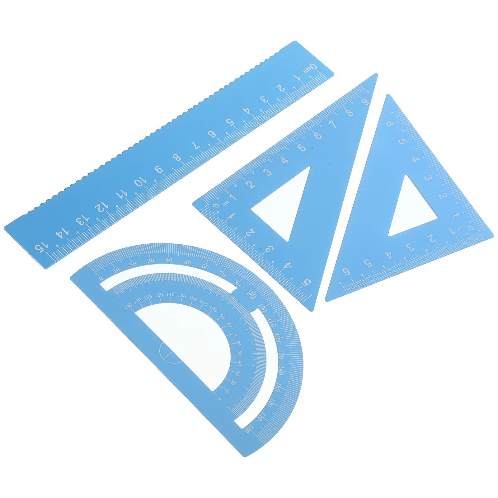 Triangular Ruler Scale Geometry Protractor Student Stationery Learning Must Have Office