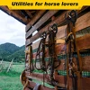 Horse Bridle Rack Metal Bridle Hooks with Tubes and Screw Horse Tack Storage Halter Hanger Bridle Holder for Horse Barn Supplies 1