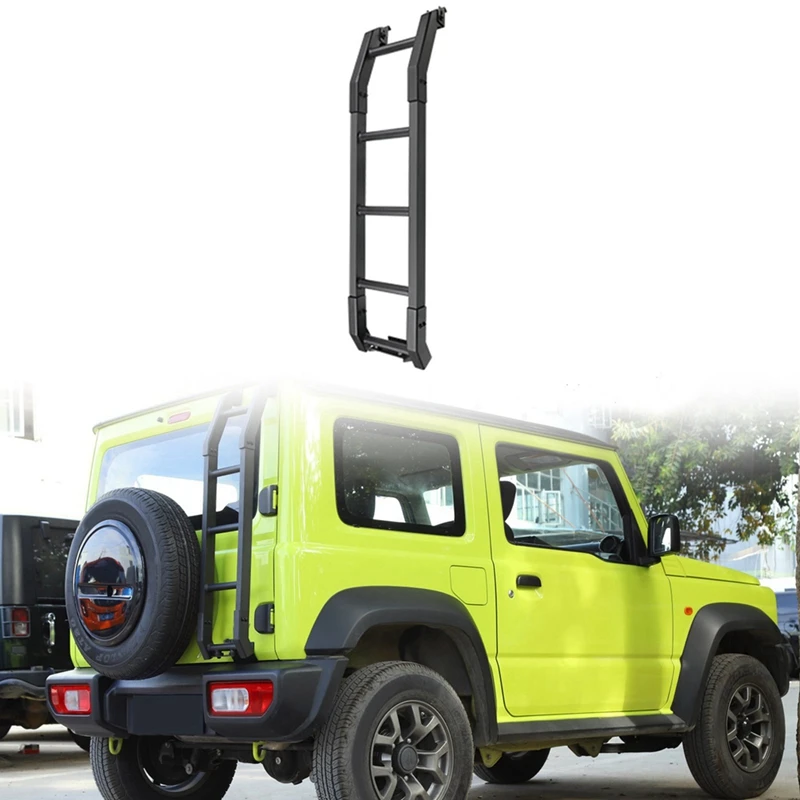 

For Suzuki Jimny 2019 2020 2021 2022 JB64 JB74 Aluminum Car Rear Tail Door Ladder Climbing Exterior Accessories Part Component