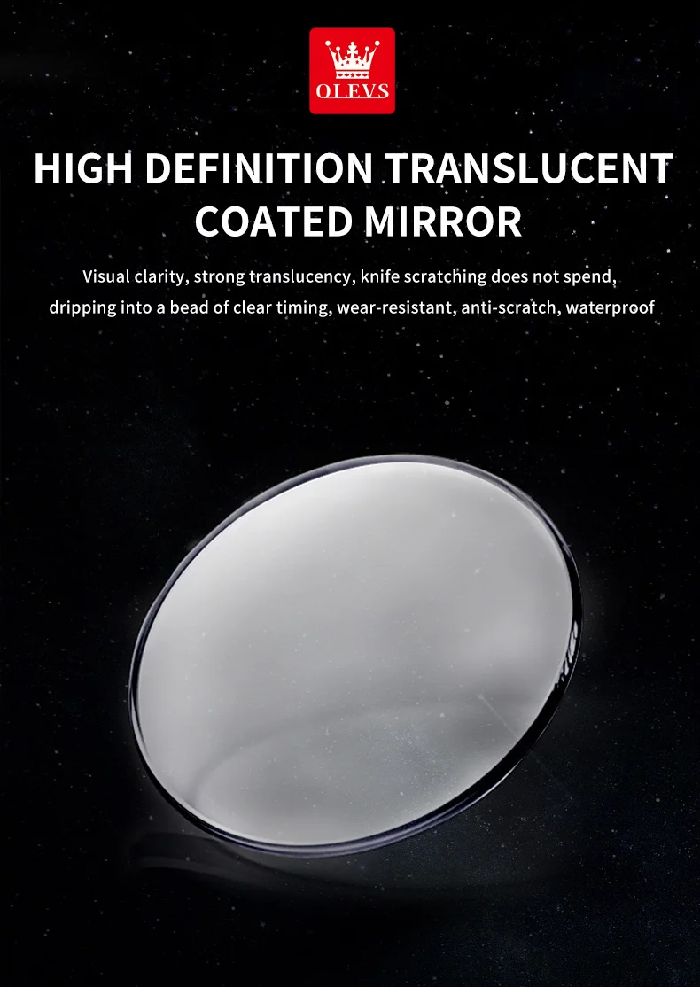 OLEVS 3653 Moon Phase Men Watch Luxury Brand Quartz Watch Fashion Original Waterproof Luminous 24-hour Automatic Date Men Watch