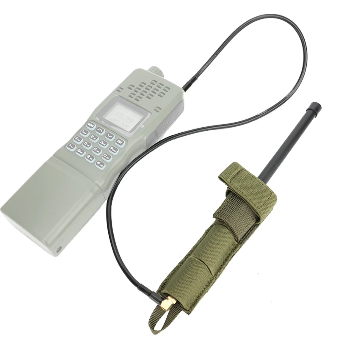 

Military Tactical Modular Radio Antenna Relocation Pouch Molle Vest Strap Bag Holder PRC152 MBITR UV-13 PRO Plus Walkie Talkie