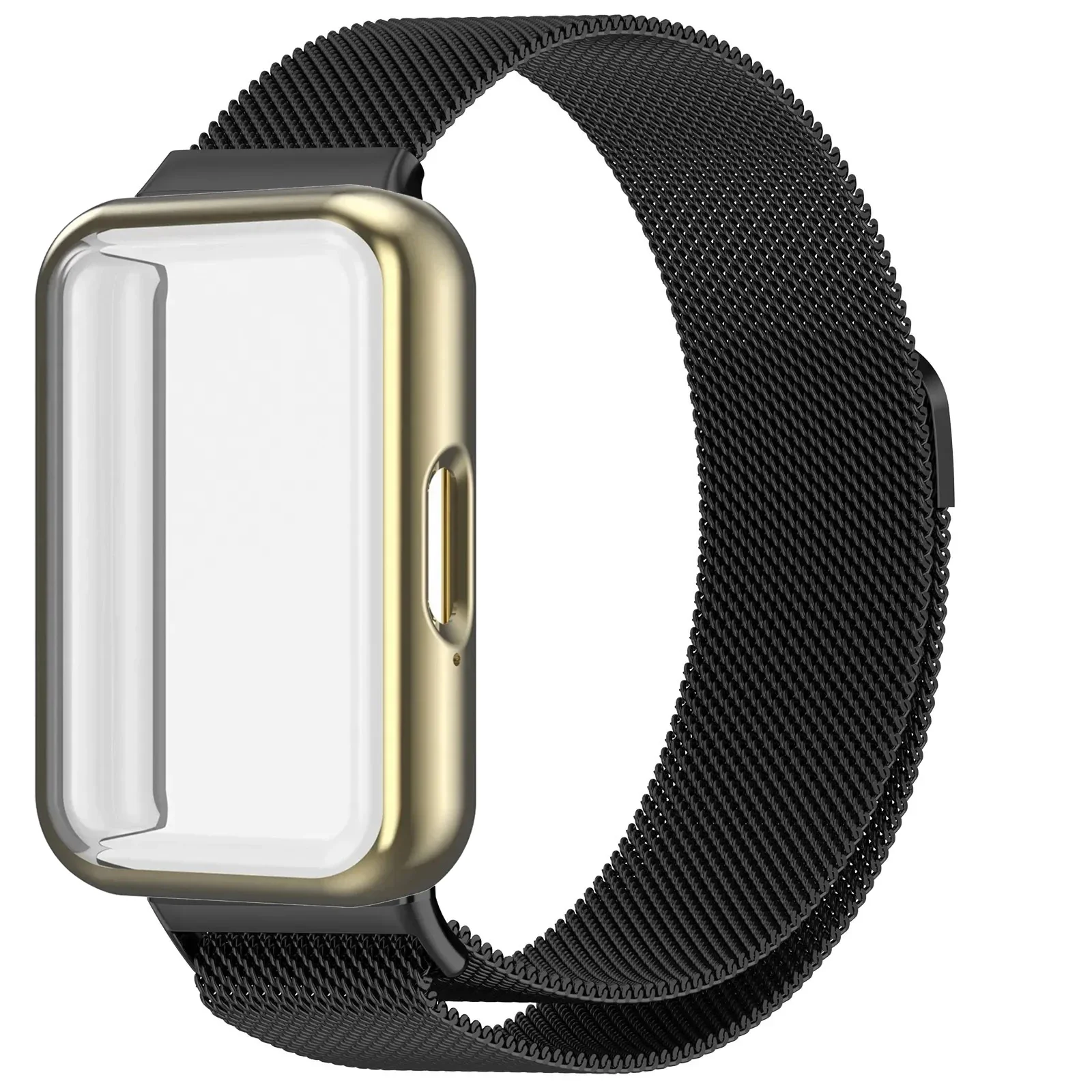Milanese Loop Strap with Magnetic Wristband and Screen Protector Cover