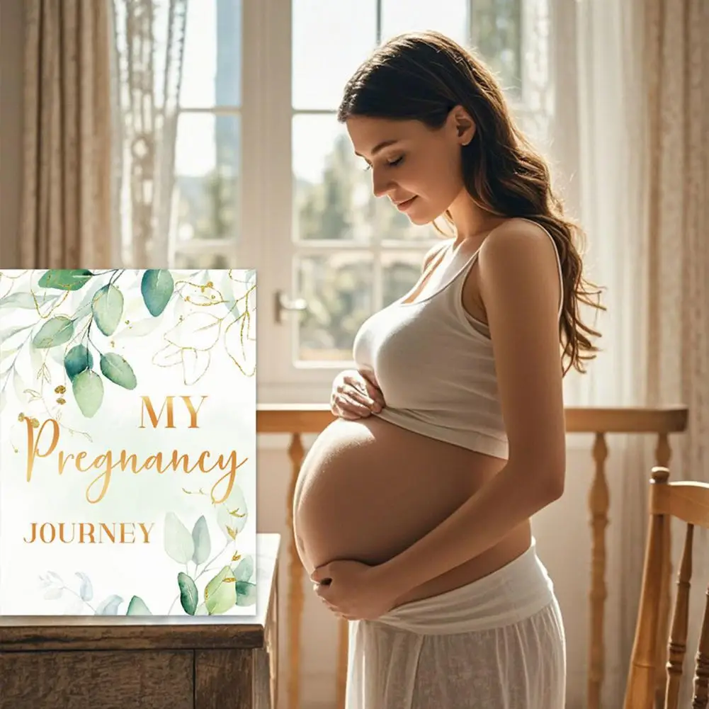 Pregnancy Journal First Time Moms Pregnancy Planner Journal with Stickers Keepsake Pockets Calendar
