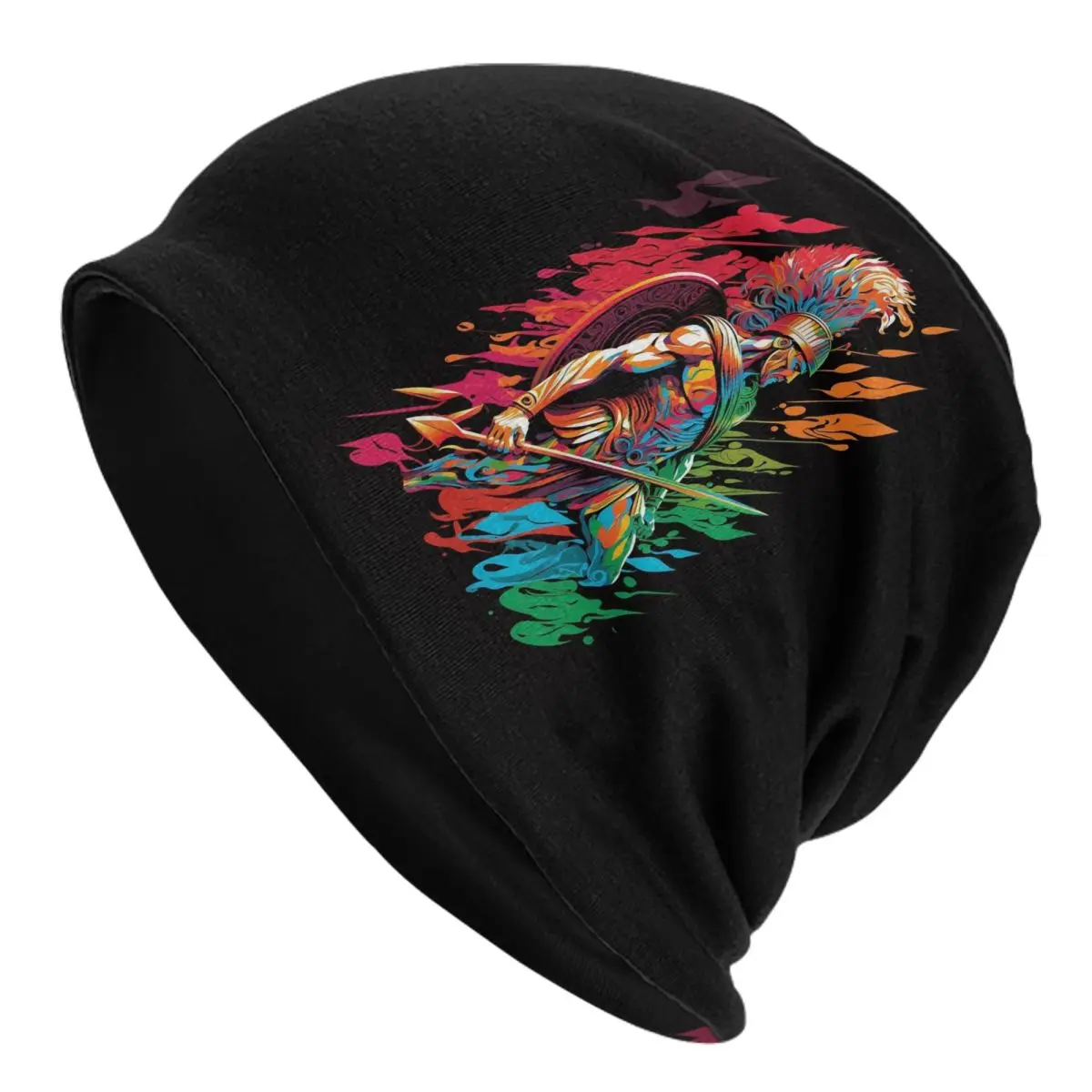 

Warrior Spartan Honor Bonnet Hats Goth Outdoor Skullies Beanies Hat Sparta for Men Women Spring Dual-use Caps