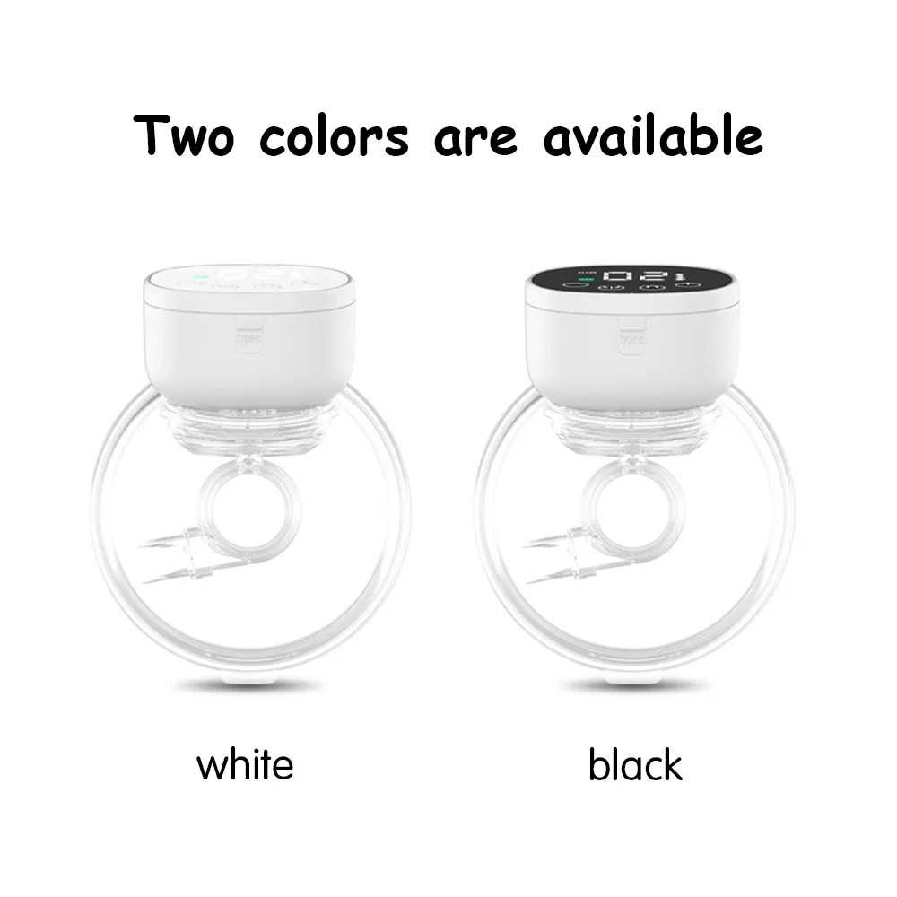 2pcs Wearable Breast Pum Hands Free Electric Breast Pump Silent Invisible Breast Pump 3 Modes 9 Levels of Suction 180ML Capacity 6
