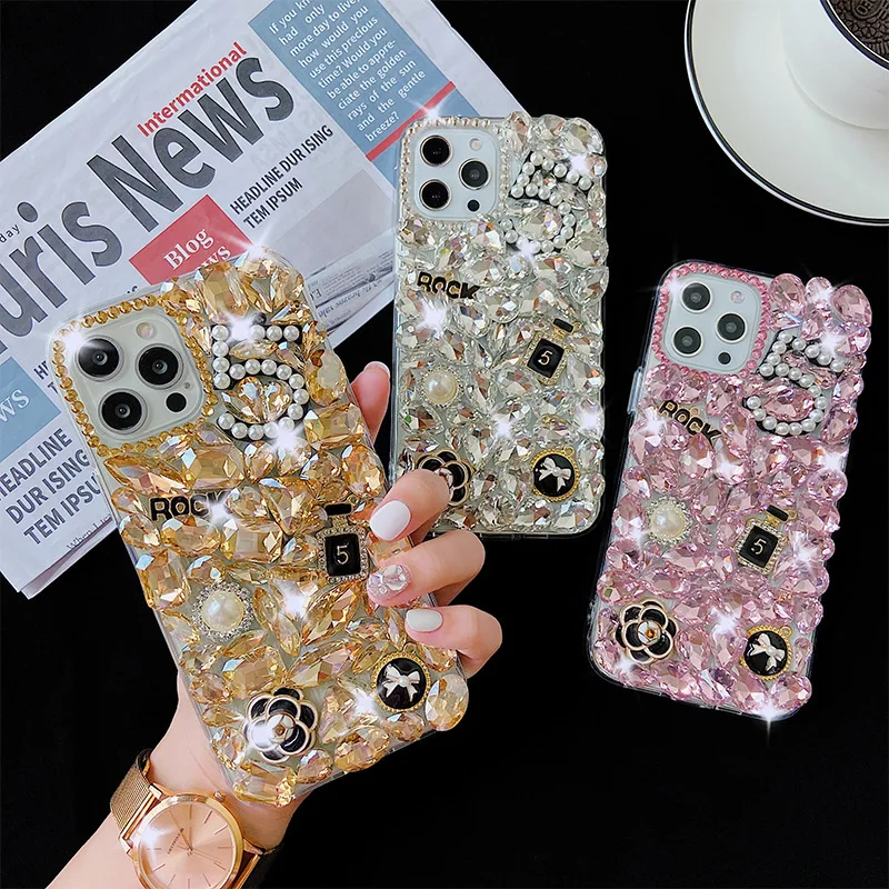 

Luxury Glitter bling Shiny Crystal Full Diamond Phone Case For Huawei P60 P50 P40 P30 P20 Pro Lite Nova 11 Mate50 40 30 20 Cover