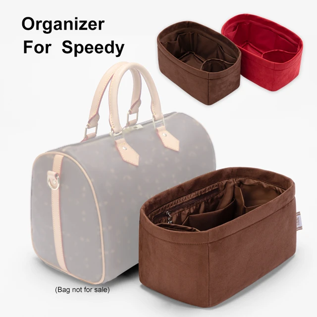 For SPEEDY 25 30 35 Felt Insert Bag Women Insert Organizer Handbag Organizer  with pockets for Cosmetics Makeup Bag Organizers - AliExpress