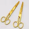 Golden Stainless Steel Sewing Scissors, Embroidery Tailor Scissors, Fabric Cutting, DIY, Stationery Accessories 4