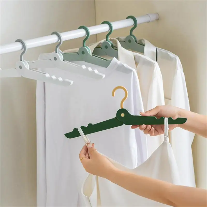 

Folding Hanger Folded 19.7 * 5.5cm Thickening Design Foldable Anti-skidding Handy Household Storage Collection Utensils Abs
