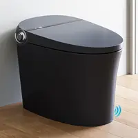 Horow Black Smart Toilet With Pump And Bidet Built In, Smart Bidet Toilet With Auto Dual Flush And Auto Open/Close Lid, Smart 1