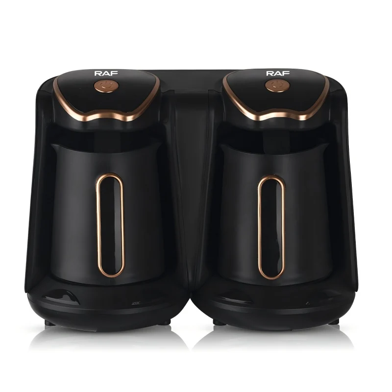Turkish Coffee Pot Electric Drip Coffee Maker Machine Double Pot Design 500ml*2 600W*2 Household Office Milk Tea Pot