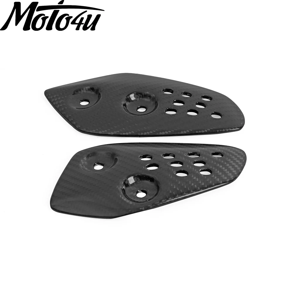 Carbon Fiber Rearset Foot Peg Mount Heel Guard Plates Cowling For