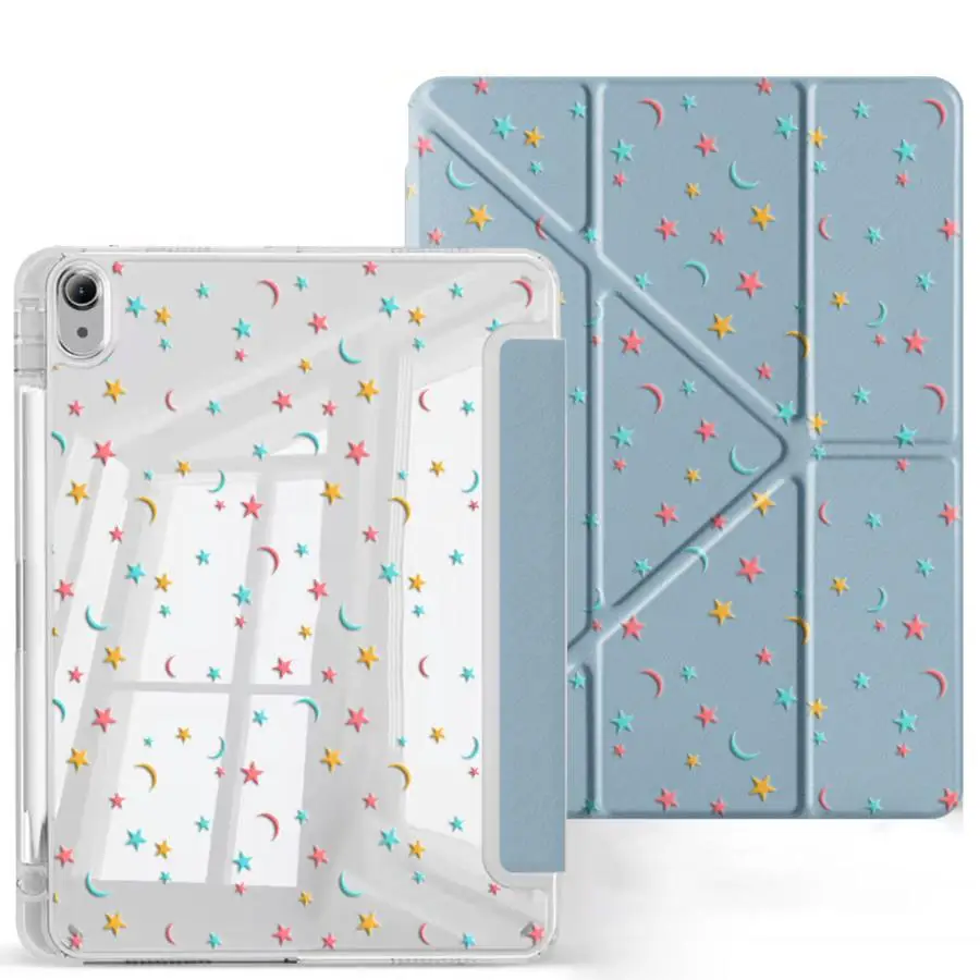 Pastel Y-Fold Tablet Case with Holder and Cover
