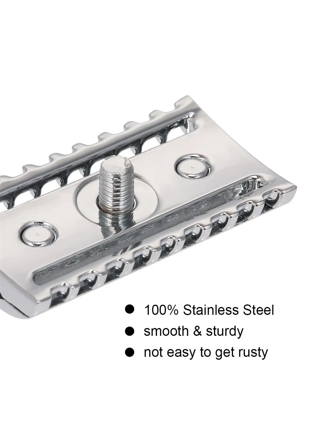 Razor Head Men Safety Razor Head Beard Shaving Tool Double Edge Safety Razor Stainless Steel Open Comb Head for Barber Male Home