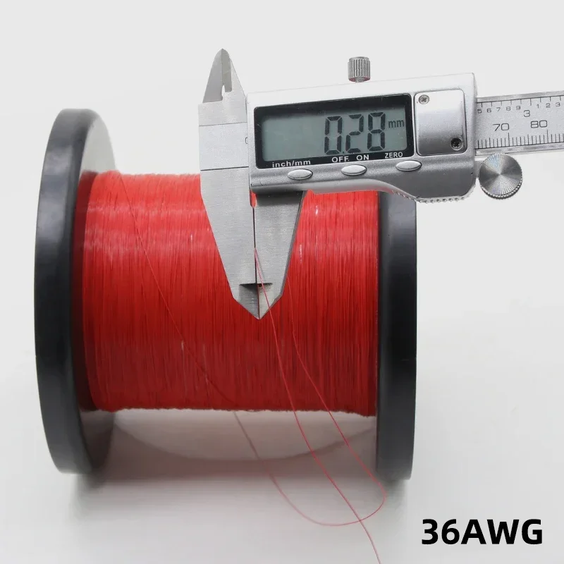 Description Picture 6 of item10/100M UL10064 FEP Wire 40/36/34/32/30/28/26AWG PTFE Plastic Ultra Fine Micro Litz Wires Solder High Conductivity Copper Cable