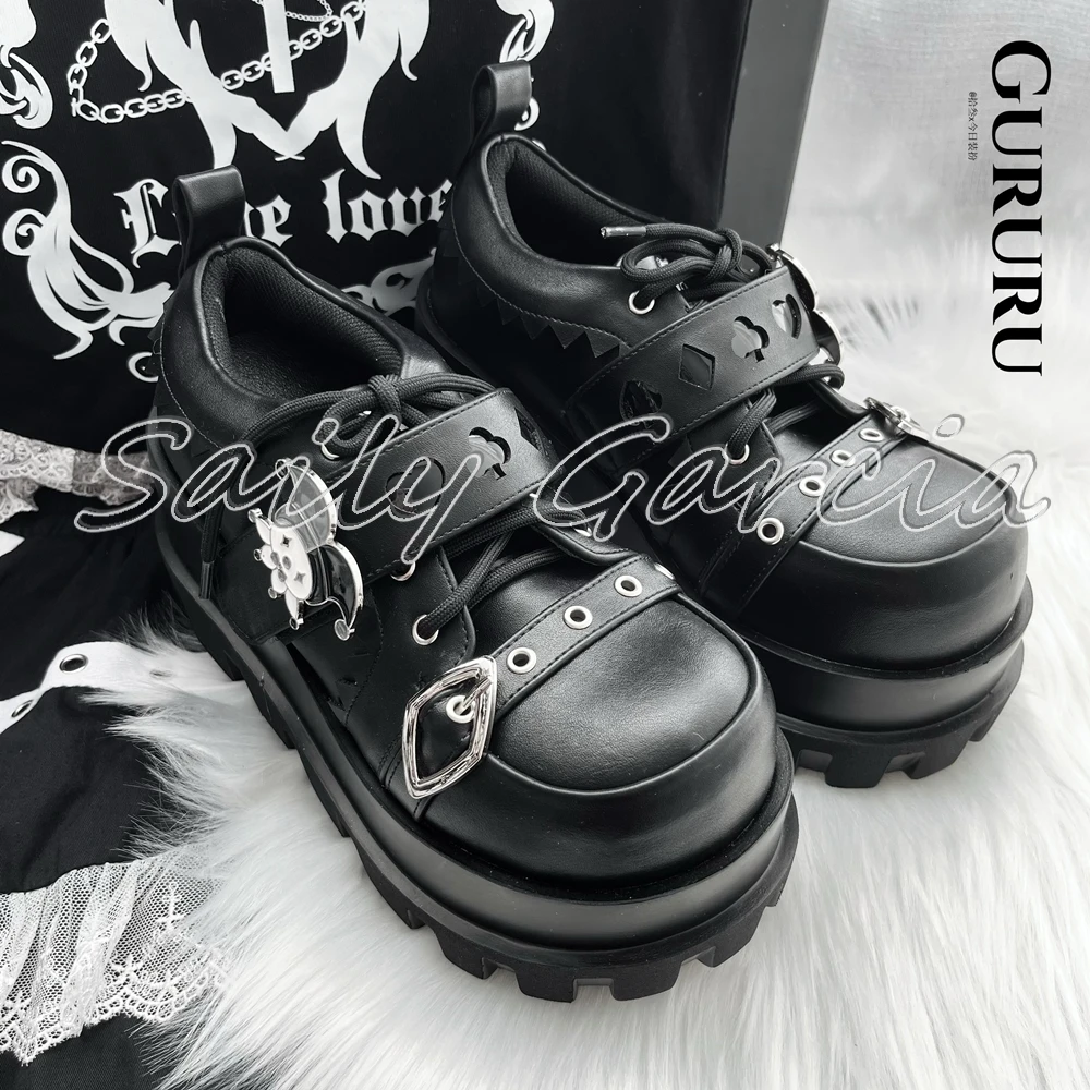 

Mary Jane Belt Buckle Strap Chunky Heel Ankle Boots Y2K Punk Style All Match Casual Boots Round Toe Platform INS Fashion Boots