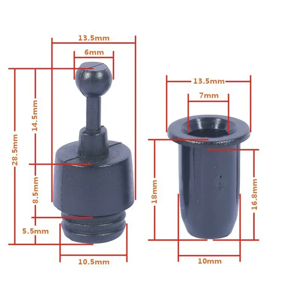 Speaker Grill Peg and Snap Button Kit - 10 Pairs
