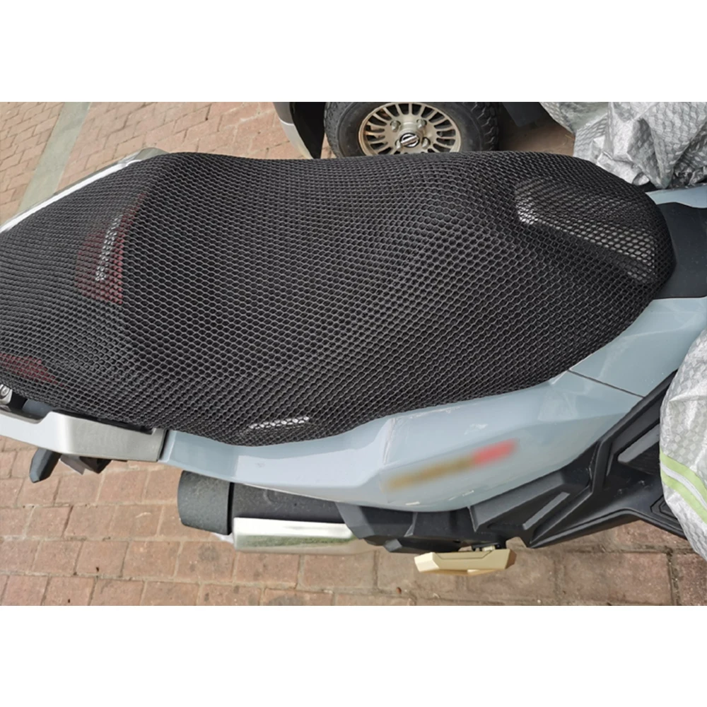 오토바이 3D 통기성 메쉬 보호 쿠션 시트 커버 SYM ADX 125 adx125 용 나일론 패브릭 안장 시트 커버