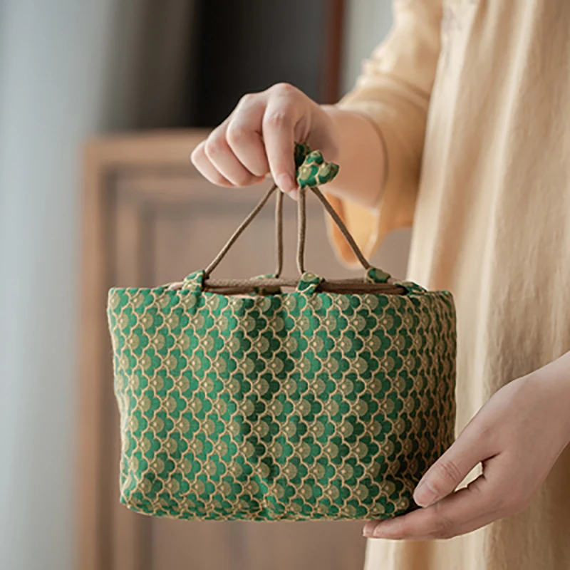 Multifunctional Outdoor Travel Teaware Storage Bag, Portable Pouch, One Pot, Two Cup Teapot, Cloth Bag, Tea Set, Cozy