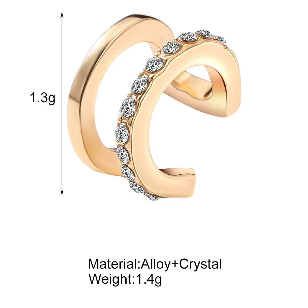Clip Earrings Buckle Ear Cuff No Piercings Fake Cartilage Ear For Women Delicate Fashion Jewelry Accessories