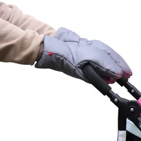 Winter Pram Hand Muff Baby Carriage Pushchair Warm Fur Fleece Hand Cover Buggy Clutch Cart Muff Glove Stroller Accessories 2
