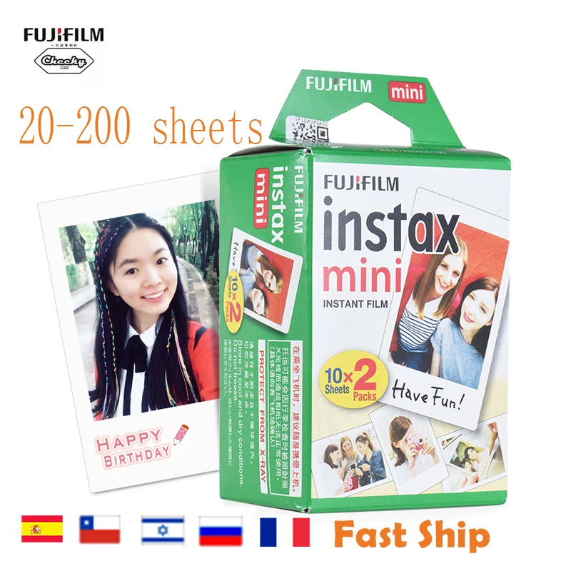 Фото Белая фотопленка Arealer для Fujifilm Instax Mini 10-200 листов альбом для мгновенных печати №5